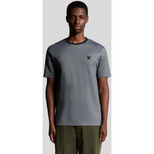 Lyle & Scott - Piqué Interlock T-shirt - Blauw - Heren