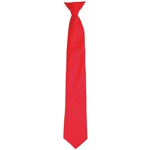 Premier Satijnen stropdas voor volwassenen (Aardbeienrood)