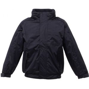 Regatta Kinderen/kinderen Waterdicht Windproof Dover-jasje (Zwart/Ash) - Maat 15-16J / 170-176cm