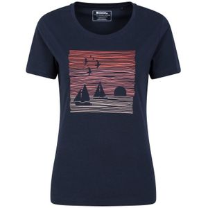 Mountain Warehouse Dames/Dames Zeilen T-Shirt (Indigo)