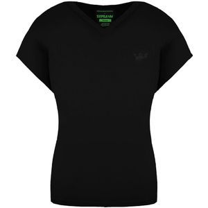 Supra - Cochs - T-shirt - Zwart - Korte Mouw - V-Hals