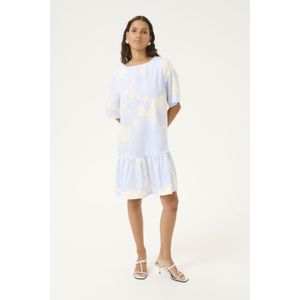 Jurk A-shape blue white