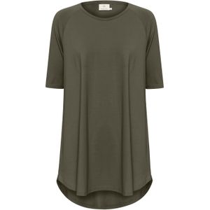 Gebreide tuniek A-shape green