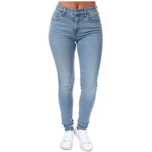 Levi's 721 skinny jeans met hoge taille voor dames, lichtblauw