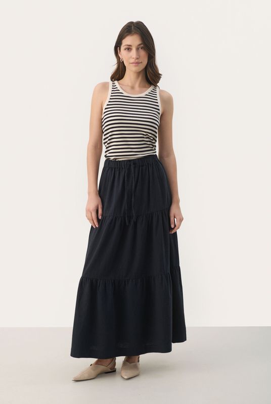 Part Two - Brinapw Sk Nederdele 30309224 - Maxi Rok - Donkerblauw