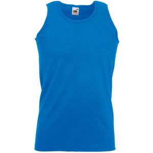 Fruit Of The Loom - Heren Atletisch Mouwloos Hemd - Royaal Blauw