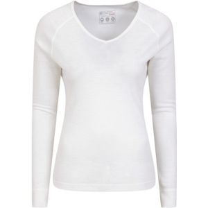 Mountain Warehouse Dames/Dames Merino Wol V Hals Top (Wit)