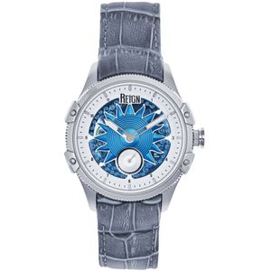 Reign Solstice Automatisch semi-skelet horloge - grijs/blauw