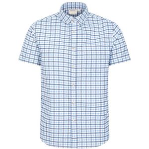 Mountain Warehouse Heren Geruit Easy-Care Overhemd (Blauw)