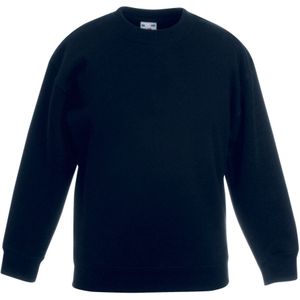 Fruit Of The Loom - Premium 70/30 Sweatshirt - Zwart - Kinder Unisex