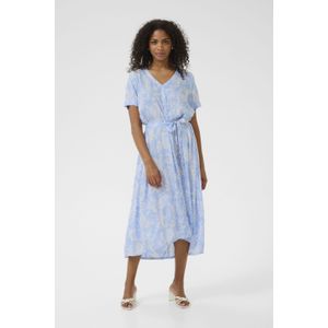 Kaffe - Beathe - Jurk - Lichtblauw - Viscose - 3/4 Lengte