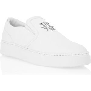 Philipp Plein - Nappa Leather Slip-On Triangle - Sneakers - Wit - Unisex
