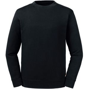 Russell Unisex Volwassenen Pure Organic Reversible Sweatshirt (Zwart)