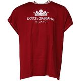Dolce & Gabbana - G8IW5T FU7EQ - T-shirt - Rood - Korte Mouwen