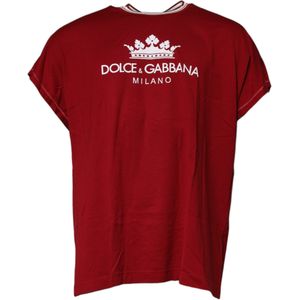Dolce & Gabbana - G8IW5T FU7EQ - T-shirt - Rood - Korte Mouwen