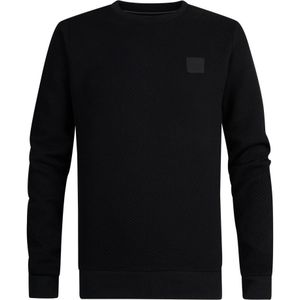 Petrol Industries - Heren Geribde Sweater Virginia - Zwart - Maat XL