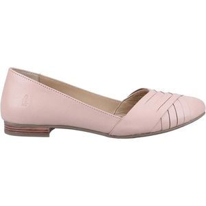 Hush Puppies Dames/Dames MARLEY Leren Balletschoenen (Blush)