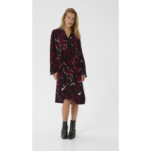 Kaffe - KALisette - Jurk - Bessen/Zwart/Wolwit