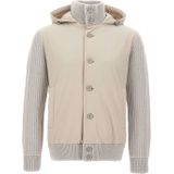 Herno Resort gebreid jack met capuchon