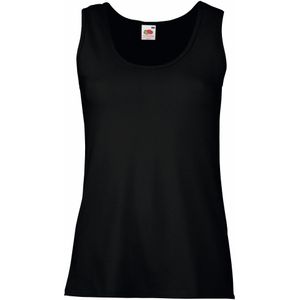 Fruit Of The Loom Dames / Vrouwen Dames-Fit Valueweight Hemd (Zwart)