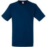 Fruit Of The Loom - Heavy Weight - Katoenen T-shirt - Navy - Korte Mouwen