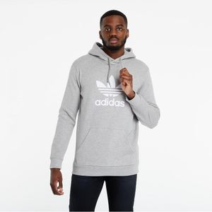 Adidas Originals Trefoil Herenhoodie In Grijs - Maat M