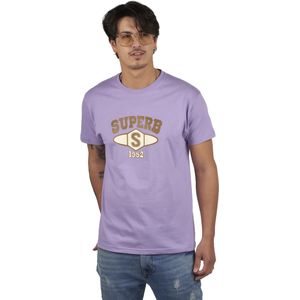 Universitair SPRBCA-2201 heren-T-shirt met korte mouwen en ronde hals