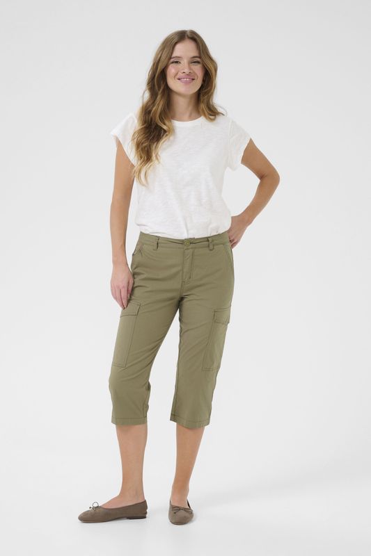 Capribroek - Dusky Green - Regular Fit - Onder de Knie
