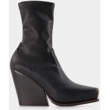 Stella McCartney - Cowboylaarzen - Zwart - Imitatieleer - Slip-on Sluiting