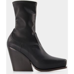 Stella McCartney - Cowboylaarzen - Zwart - Imitatieleer - Slip-on Sluiting