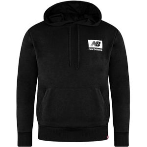 New Balance - Essentials ID Hoodie - Zwart - Lange Mouw - Heren Pullover