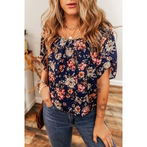 Bloemendruk Korte Mouw Top