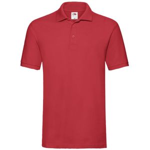 Fruit of the Loom Heren Premium Piqué Poloshirt (Rood)