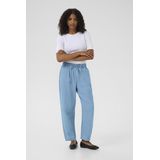 Kaffe - Capri Broek - Lichtblauw - Katoen - 7/8 Lengte - Regular Fit