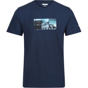 Regatta Heren Breezed IV Landschap T-Shirt (Maanlicht Denim)