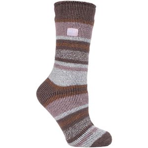 Heat Holders - Dames 2.3 tog thermo wintersokken - Cabin Fever Bruin