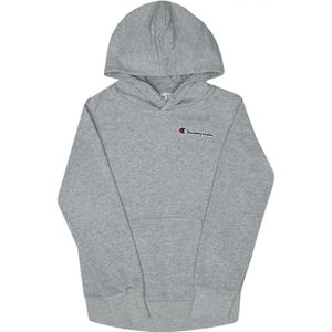 Boy's Champion Junior Logo Hoody In Grey Marl - Maat 9-10J / 134-140cm