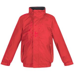 Regatta Kids Unisex Thermoguard Fleece Lined Dover Jacket (Winddicht & Waterdicht) (Klassiek Rood/navy) - Maat 3-4J / 98-104cm