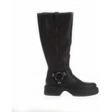 Rocket Dog - Becca - Knielaarzen - Zwart - Faux Leer - Chunky Zool