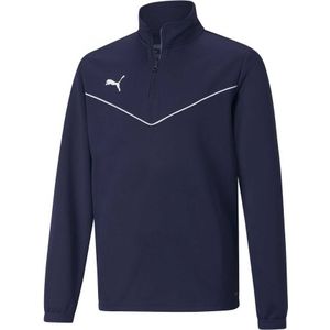 Puma Teamrise Sweatshirt 1/4 Ritssluiting Jr Blauw - Maat 15-16J / 170-176cm