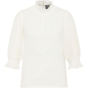 Dreimaster Blouse shirt Dames wolwit