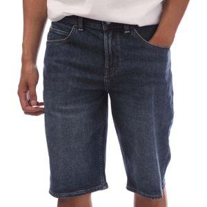 Timberland Heren Denim Leren Patch Shorts (Blauw)