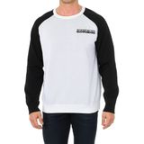 Napapijri - Sweatshirt - Wit-Zwart - 100% Polyester