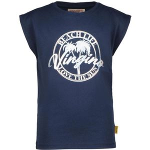 Vingino T-shirt HILSA Met Printopdruk Donkerblauw - Maat 6J / 116cm