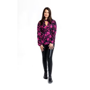 Top met bloemenprint - Roze