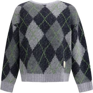 Ruitvormige Gebreide Trui