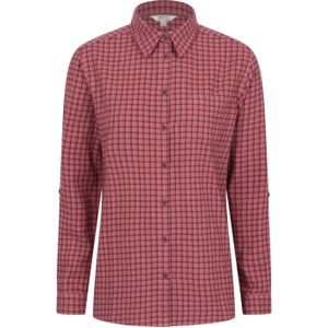 Mountain Warehouse Dames/Dames Balsem Geborsteld Flanellen Longline Shirt (Roest)