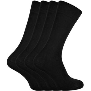 Set van 4 zachte, ademende bamboe sokken voor dames - Zwart