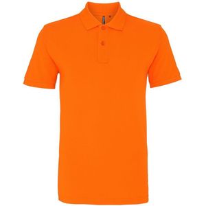 Asquith & Fox Heren Poloshirt Met Korte Mouwen (Oranje) - Maat XL