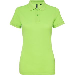 Asquith & Fox Dames/dames Performance Blend Poloshirt met korte mouwen (Neon Groen)
